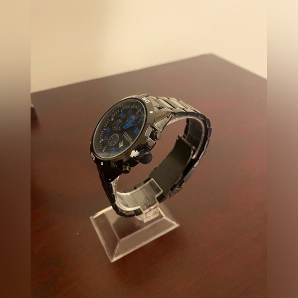 Men's Black and Blue Curren Chronometer Watch - Picture 3 of 3